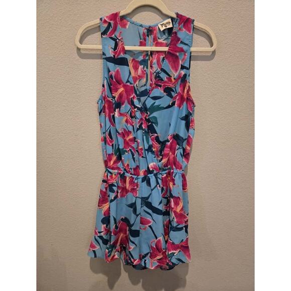 Show Me Your Mumu Riri Romper Sea Lilies Floral Women's Size L - Picture 1 of 8